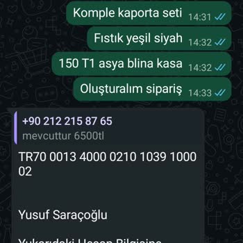Kaporta Seti Ödemesi Yapıldı, Kargo Gönderilmedi Ve İletişim Yanıtsız