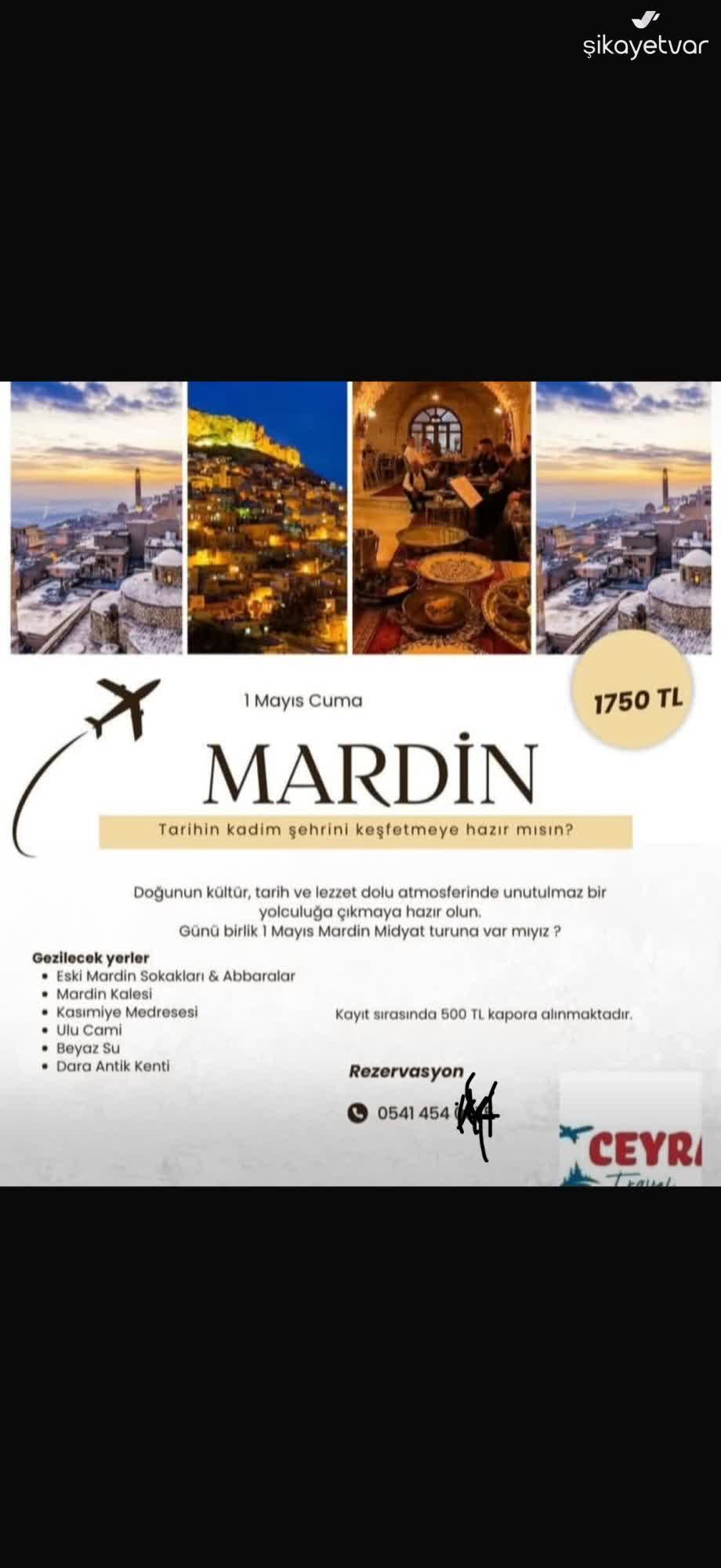 Kadnlar Kulb Drtyol Kadnlar Kulbnn Mardin Turu Programna Uymama Ve  Yetersiz Hizmet Nedeniyle Maduriyet - ikayetvar