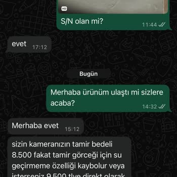 Şarj Sorunu Nedeniyle Garanti Dışı Bildirilen Insta360 X3 Kamera İçin Haksız Ücret Talebi