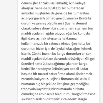 Teslim Edilmemiş Robin Home Şifonyer Ve Komodin, İade Talebim