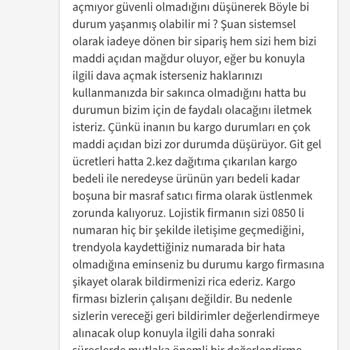 Teslim Edilmemiş Robin Home Şifonyer Ve Komodin, İade Talebim