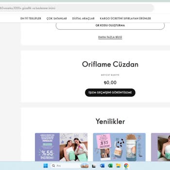 Oriflame Cüzdanımda 610,05 TL Avansın Açıklamasız Silinmesi Ve Müşteri Hizmetine Ulaşamama