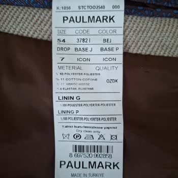 Paul Mark Ceketindeki Dikim Hatası İçin Değişim Talebi