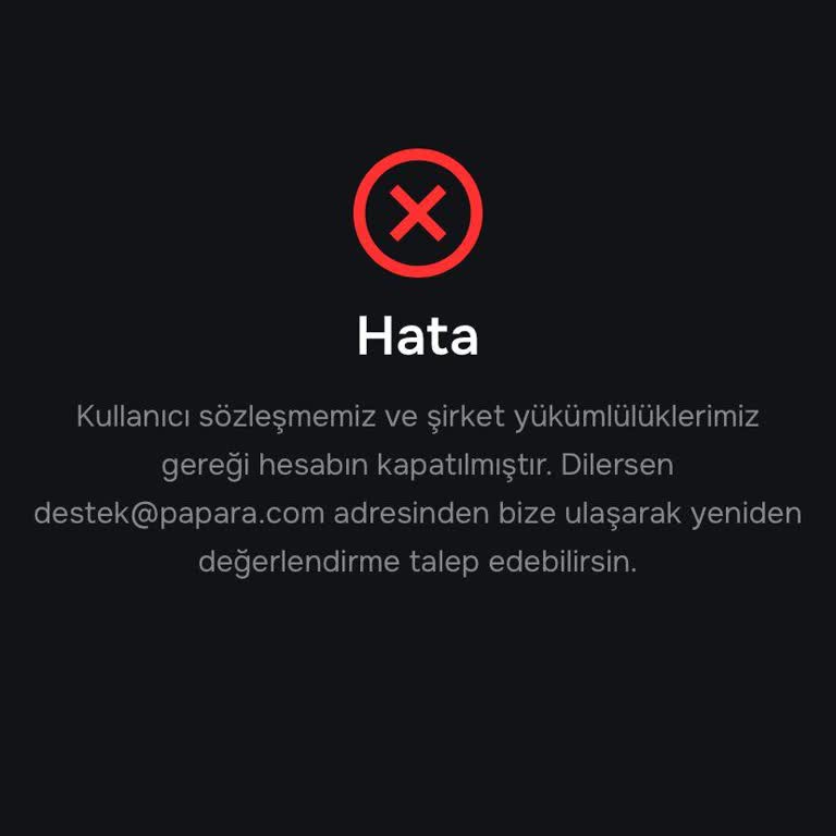 Papara Hesabına Giriş Engellendi, Acil Hastane Ödemesi İçin Bakiye İadesi Talebi
