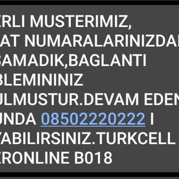 Turkcell Superonline İnternet Kesintisi Ve Müşteri Hizmetlerinde İletişim Sorunu