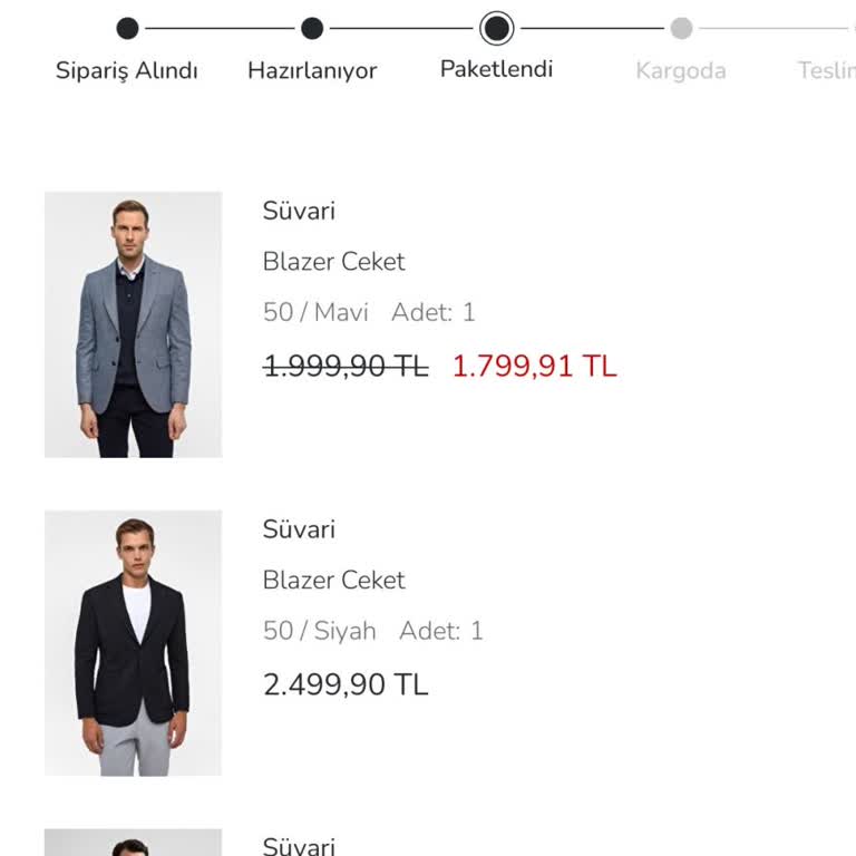 Ceketler Hâlâ Paketleniyor, Teslim Edilmedi Ve Müşteri Hizmetinden Yanıt Yok