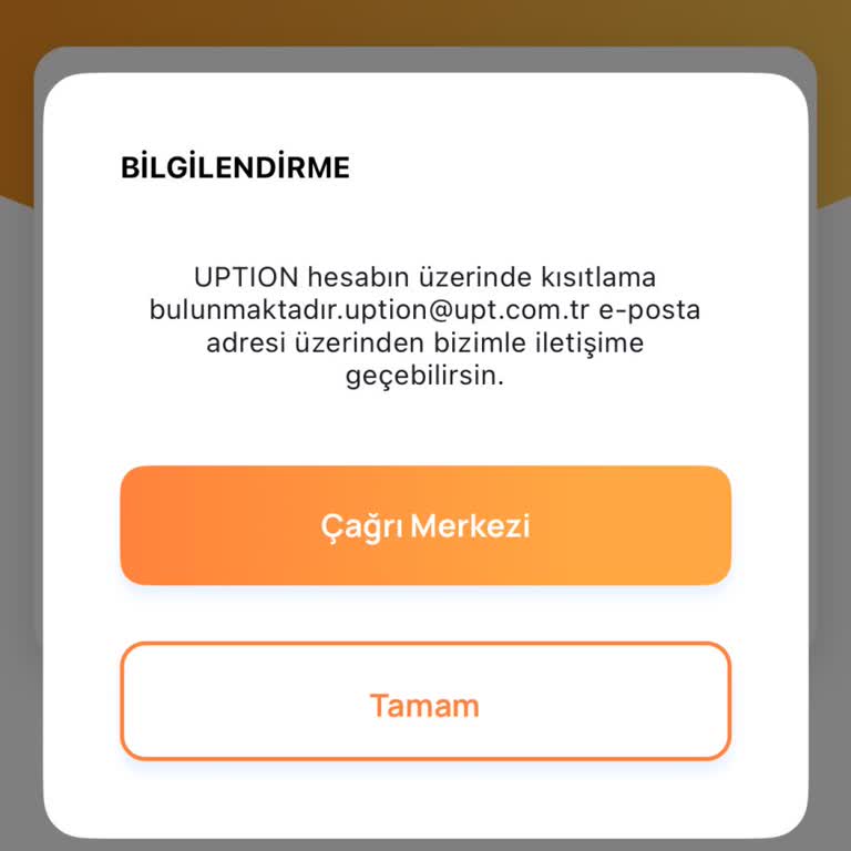 Uption Hesabımda Açıklamasız Kısıtlama Ve 60 Bin TL’lik Erişim Engeli