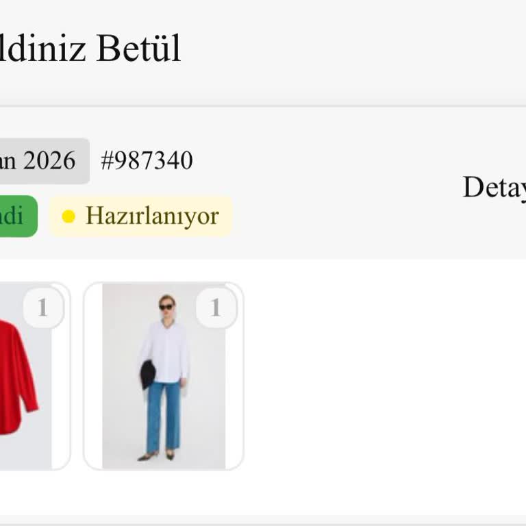Ödenen 1.965 TL’ye Karşı Sipariş Hazırlanıyor, İade Talebim Cevapsız