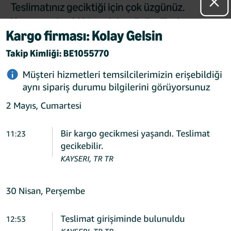 Prime Ertesi Gün Teslimat Sözü İhlali Ve Destek Eksikliği