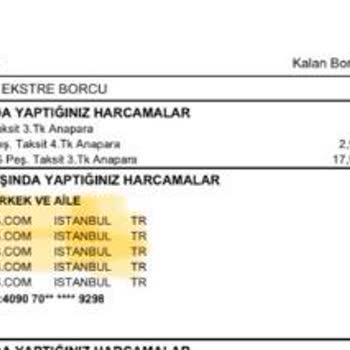 Denizbank Kredi Kartından Alınan 2.504 TL’lik Tekrarlanan İşlemler İptali