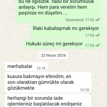 Teslim Edilmeyen Elbise Ve İade Talebi