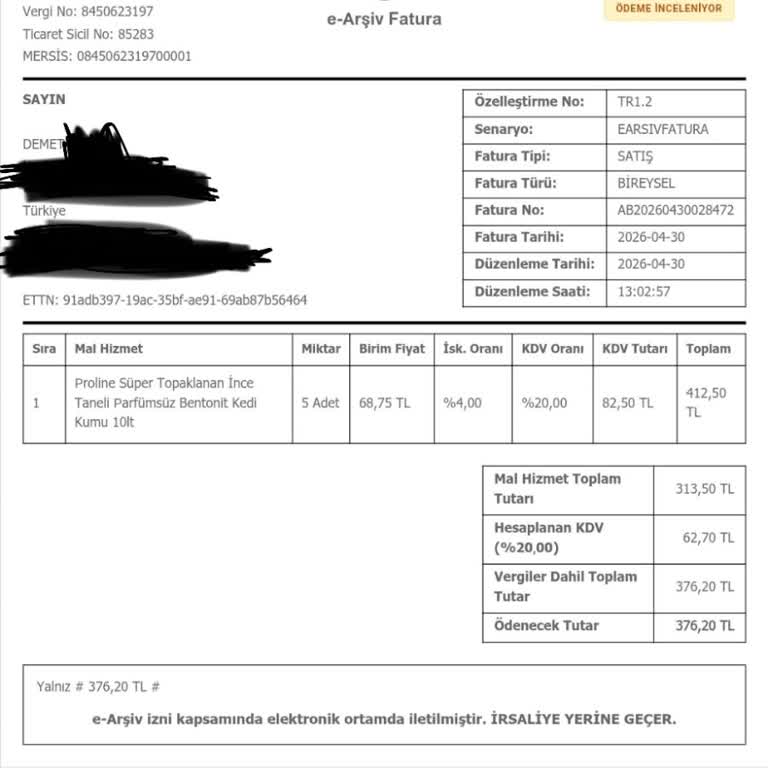 Siparisonlinepet.com Ödeme İnceleniyor, Kargo Bilgisi Yok, Acil İade veya Gönderim Talebi