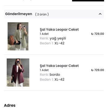 Kapıda Ödeme İle Alınan Ceketlerde Renk Ve Kalite Uyuşmazlığı, İade Talebi Reddedildi
