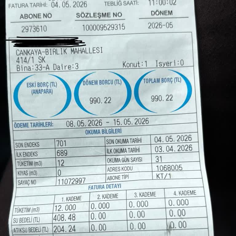Emekli Olarak Yüksek Su Faturası Ve Diğer Kurumlara Yansıtılan Bedellere İtiraz