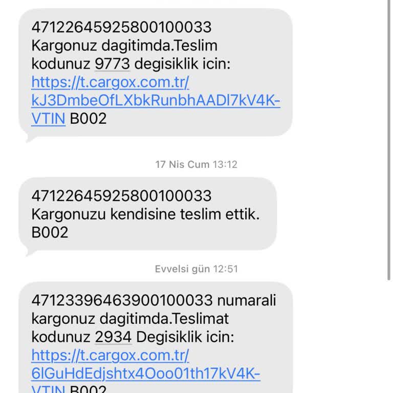 Teslim Edildi Görünen Kargo Ulaşmadı Ve İade Talep Ediyorum