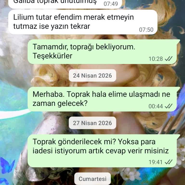 Siparişte Toprak Eksik, Üç Hafta Bekleme Ve İade İsteğine Cevap Yok