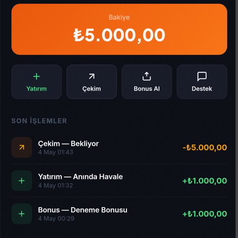 Betup422 Çekim İşlemi Ne Onaylandı Ne De Reddedildi