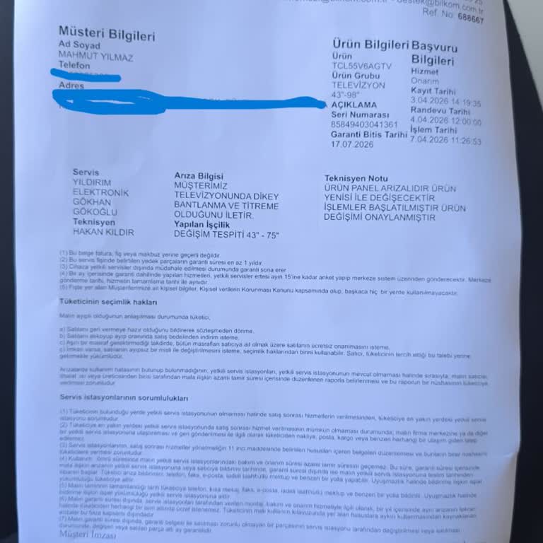 TCL TV Değişim Sürecindeki Uzun Gecikme Ve Bilkom İletişimsizliği