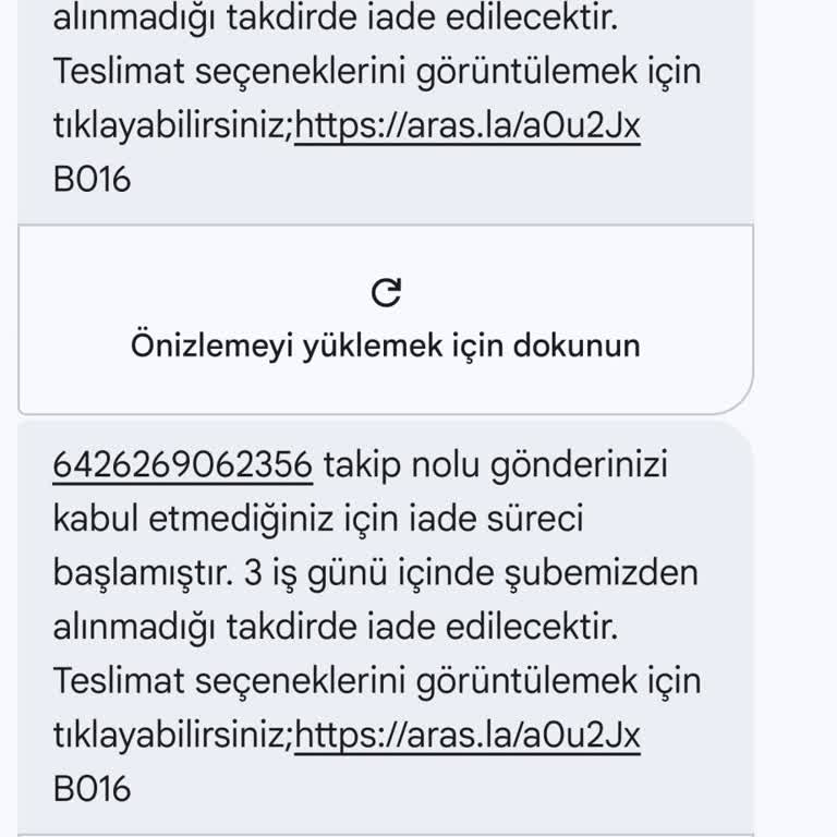 Aras Kargo Teslimat Sorunu İş Yerimde Görülmedi Ve 17 Bin Liralık Siparişim Kaybı