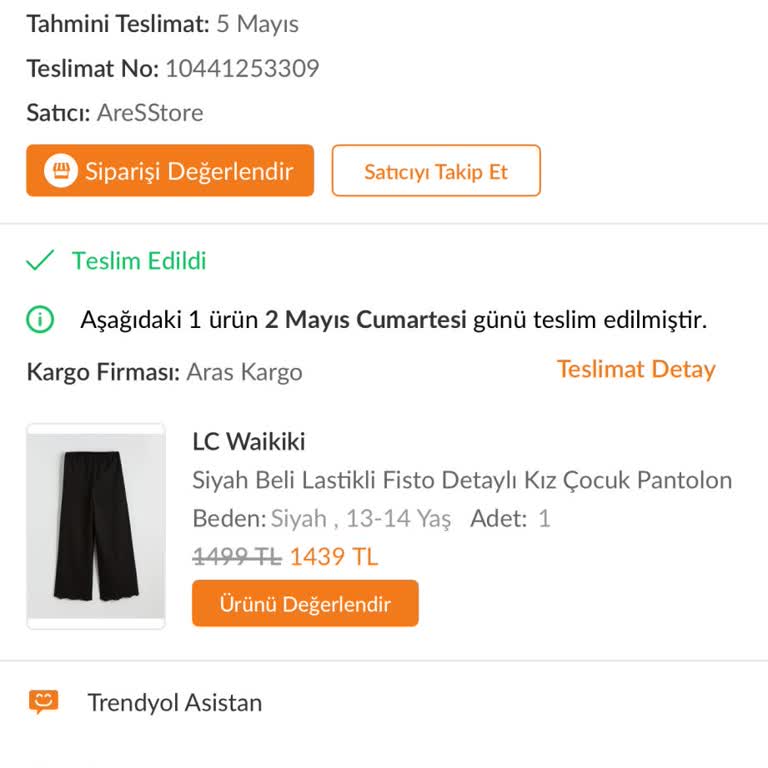 Teslim Edilmemiş Siparişin Yanlış Teslim Olarak İşaretlenmesi Ve İade Talebi