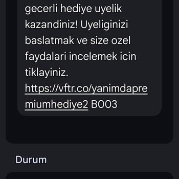Vodafone Yanımda Premium Ücretsiz Olması Gereken Hizmet İçin Ücret Tahsilatı