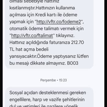 Onaysız İnternet Paketi Ve Limit Durdurma Servisi Kapatılması Nedeniyle Haksız Ücretlendirme