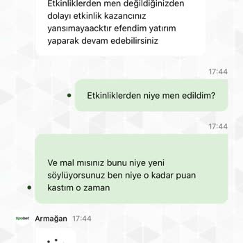 Keyfi Puan Kesintisi Ve Etkinlikten Men Kararı Açıklama Talebi
