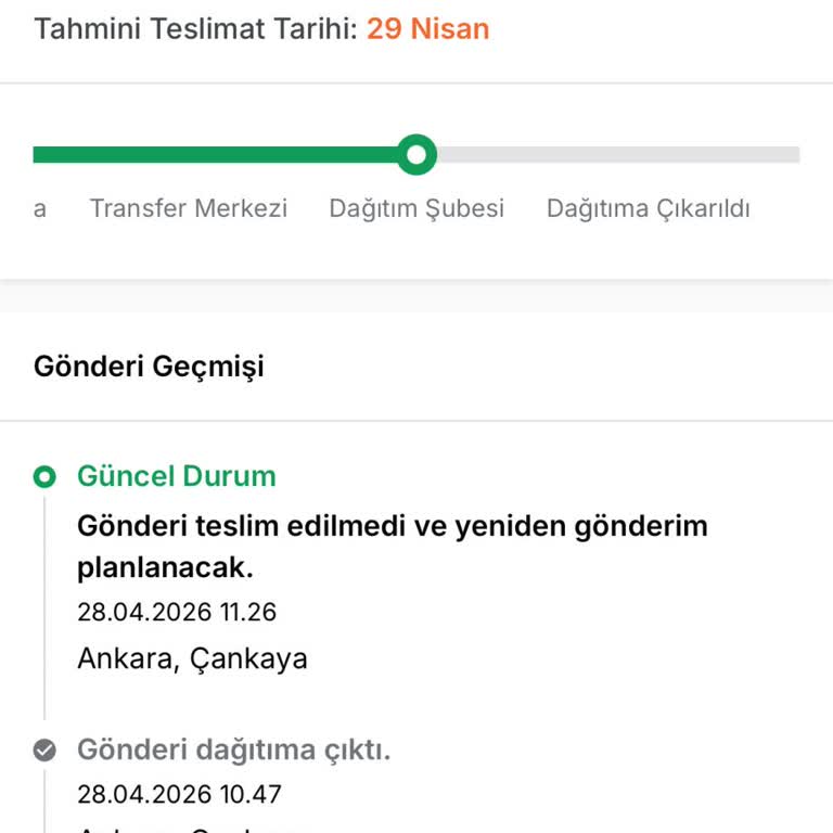 Sürat Kargo Teslimat Bilgisinin Yanlış Girilmesi Ve Bilgilendirme Eksikliği