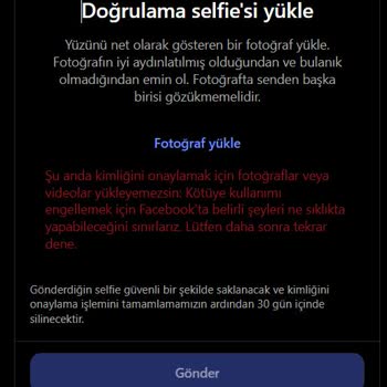 Selfie Doğrulama Hatası Instagram Hesabımın Kapanmasına Neden Oluyor