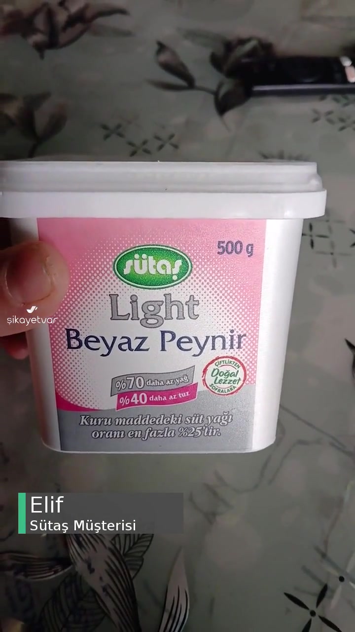 Sütaş Almış Olduğum Ligt Beyaz Peynir SKT'si Geçmiş! videonun kapak resmi