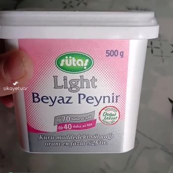 Sütaş Almış Olduğum Ligt Beyaz Peynir SKT'si Geçmiş!