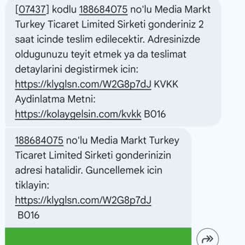 Adres Hatası Nedeniyle Kargonun Teslim Edilmemesi Ve Sürekli Ertelemeler