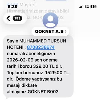 Göknet’ten Alınmayan İnternet İçin Haksız Fatura Ve Borç Artışı