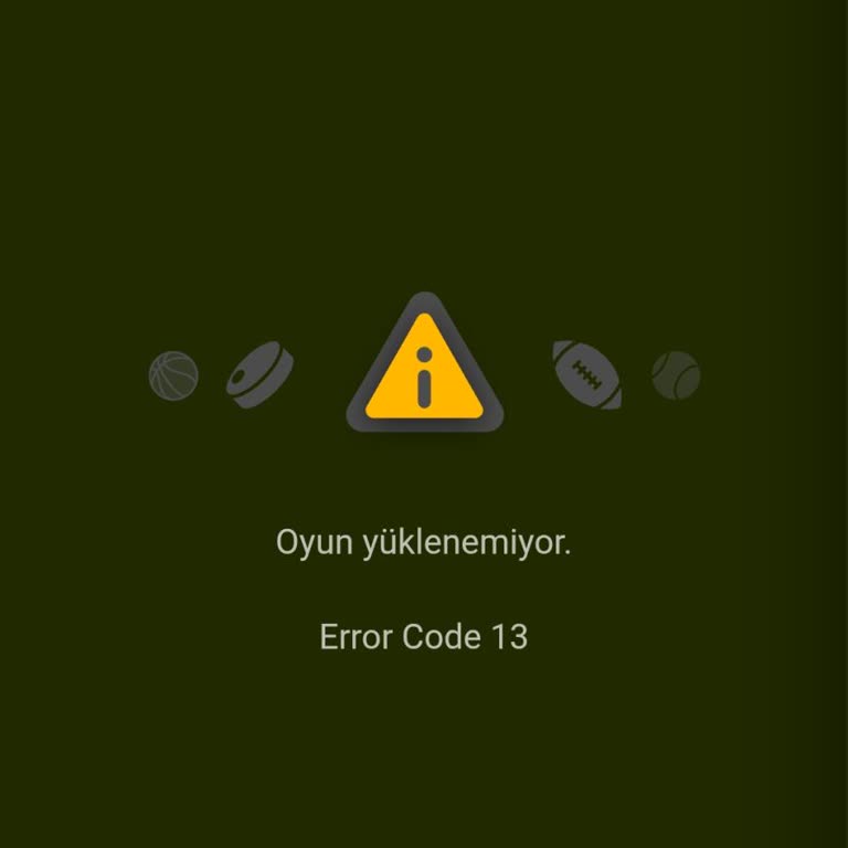 Spor Bahislerine Erişememe Ve Hata Kodu 13 Acil Çözüm Talebi