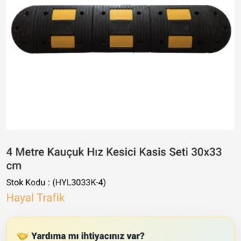 Hayal Trafik 4 Metre Olması Gereken Üründen Eksik Olan 20 Cm’lik Parça