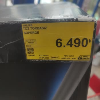 Raf Etiketindeki 6.490 TL Fiyatına Uygun Philips Süpürge Satışı Reddedildi