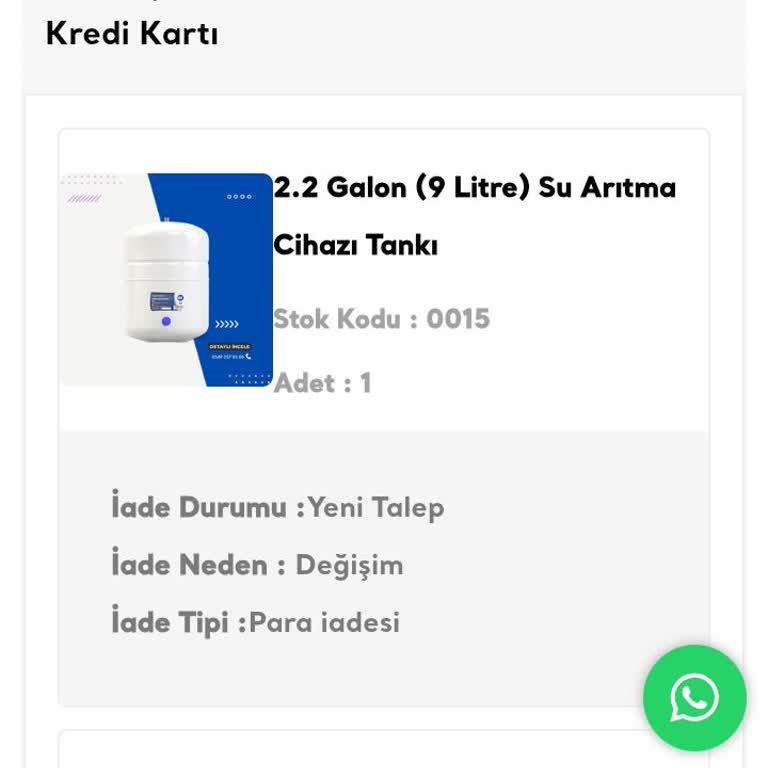 Aquatime Su Arıtma Acı Koku, İade Talebine Yanıt Alınamıyor