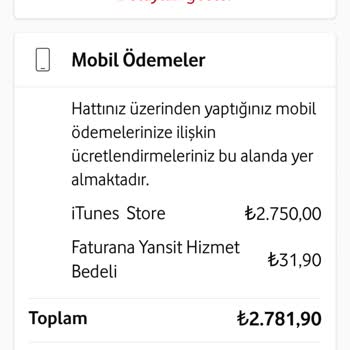 Vodafone Faturamda Hatalı 2.781,90 TL Tutarı Ve Apple Sorumluluğu Tartışması Mağduriyetim