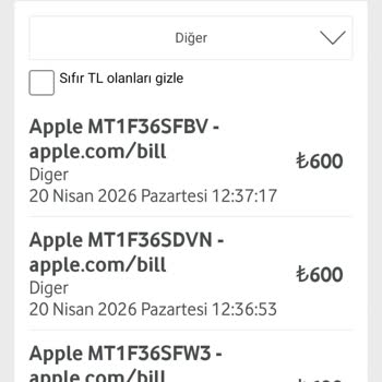Vodafone Faturamda Hatalı 2.781,90 TL Tutarı Ve Apple Sorumluluğu Tartışması Mağduriyetim