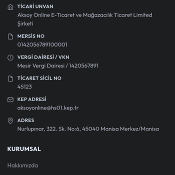 Aksoyonline.com Ödemeyi Yaptıktan Sonra Herhangi Bir Ürün Gönderimi Yapılmadı