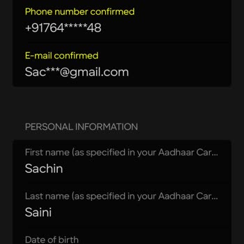 Parimatch Won’t Let Me Edit Name and Date of Birth on Account
