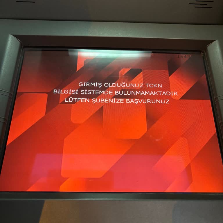 Ziraat Bankası ATM'lerinde TOKİ İade İşleminde Kimlik Numarası Hatası