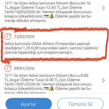 Kapalı Karttan Gelen İşlem Ücretinin İadesi Talebi