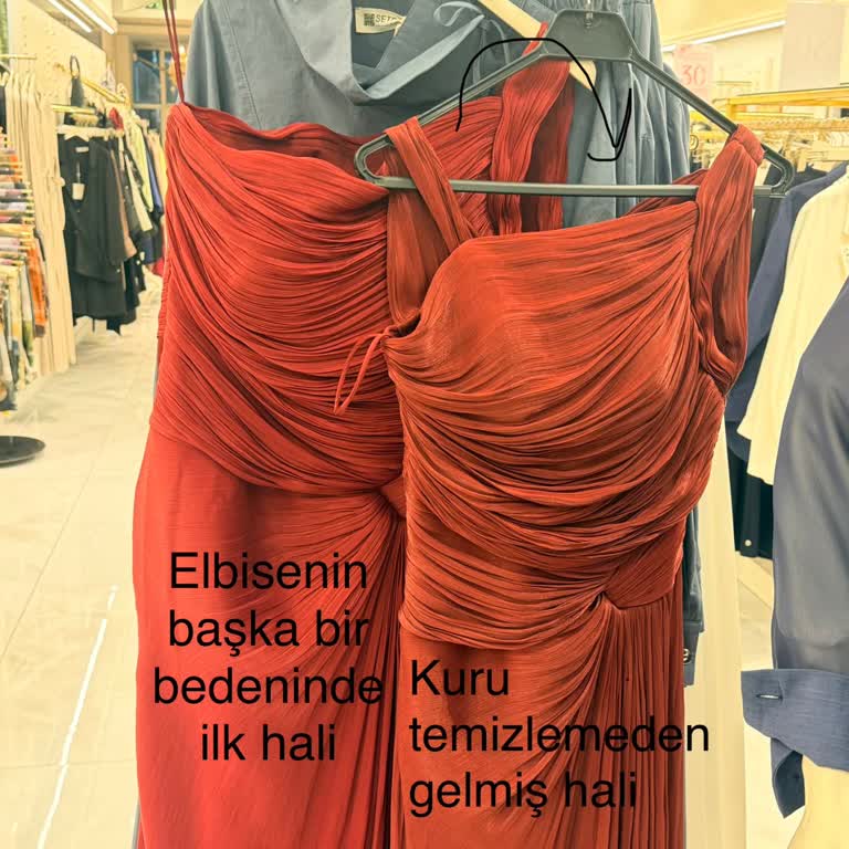 Setrms Yağ Lekesi ve Renk Solması Nedeniyle Kullanılamaz Şifon Abiye Üzerindeki İade Reddi
