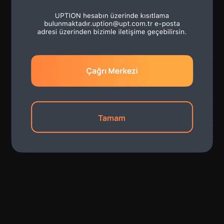 Uption Hesabımda 11.000 TL Bakiye Kısıtlaması Ve Destek Yanıtı Yok