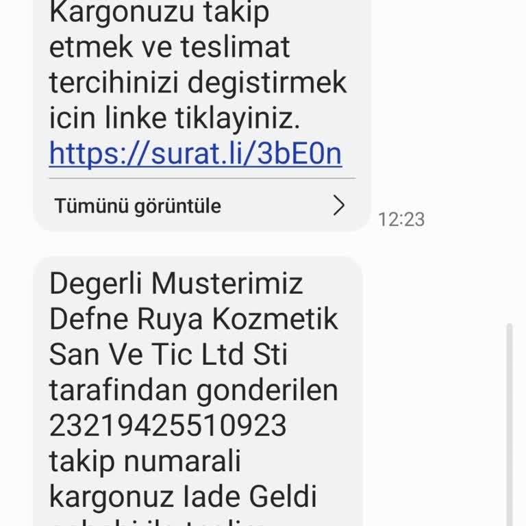 Sürat Kargo’da Teslim Edilmemiş Sipariş Ve İade Talebi