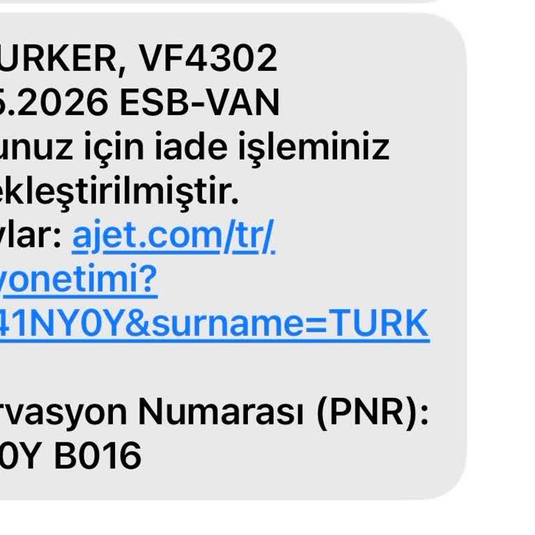 İade İşlemi Gerçekleşmedi Ve 4.750 TL Bilet Ücreti Geri Ödenmedi