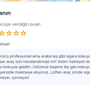 Şiddetli Sigara Kokusu Taksilerde Astım Hastalarını Mahvediyor
