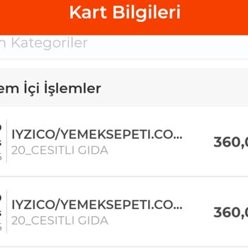 Sipariş Oluşmadı, Kartımdan Çekilen 360 TL’nin İadesi Gerekli