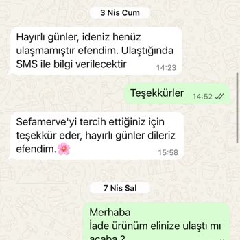 İade Ücreti Ödenmedi Ve WhatsApp Üzerinden Yanıtsızlık